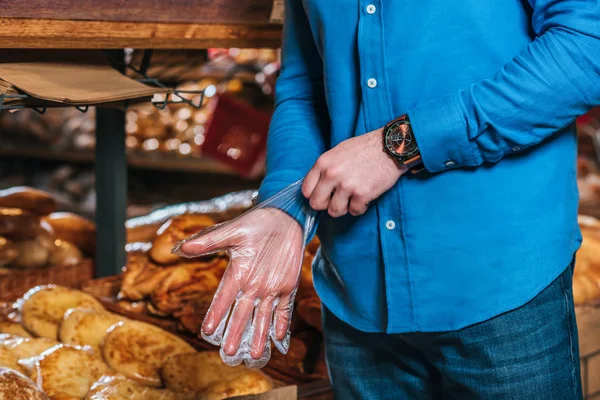 Einmalhandschuh — Stockfoto