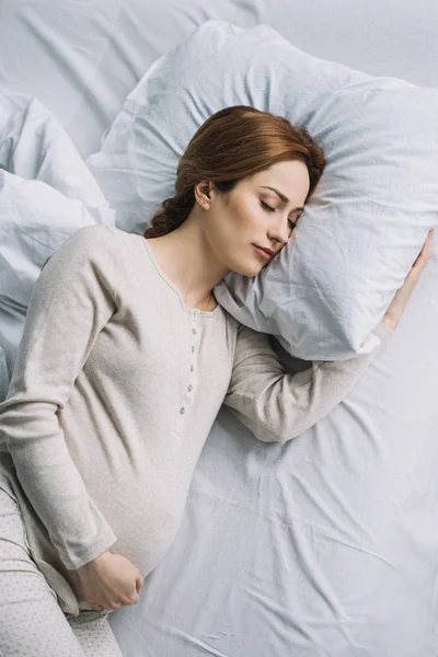 Pregnant sleeping — Stock Photo