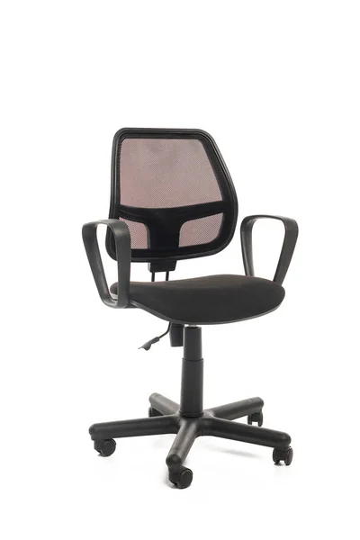 Cadeira de escritório confortável isolado em branco — Fotografia de Stock