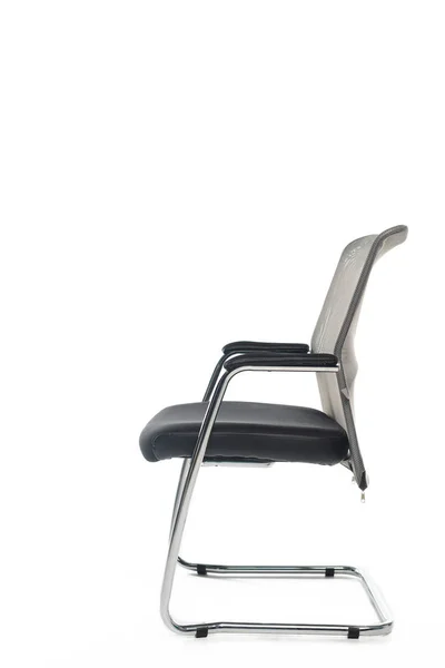 Чорний сучасний стілець ізольований на білому — стокове фото