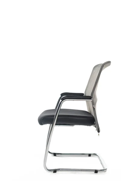 Silla moderna negra aislada en blanco - foto de stock