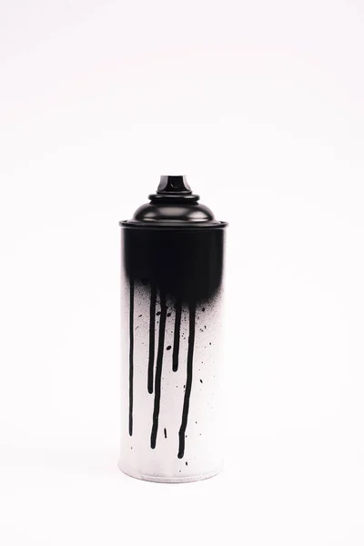 Pintura de grafite metálico pode isolado em branco — Fotografia de Stock