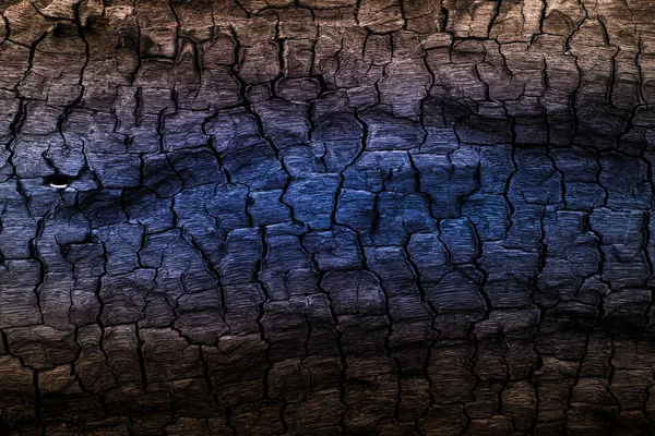 Деталі поверхні коричневого і синього вугілля . — стокове фото