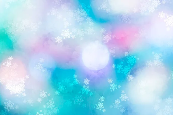 Résumé neige déconcentrée fond de Noël . — Photo