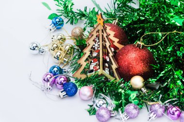 Noel ağacının makro fotoğraf.