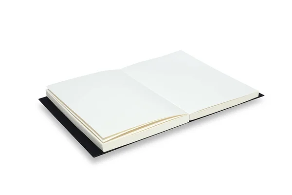 Vázlat-könyv fehér háttér. — Stock Fotó
