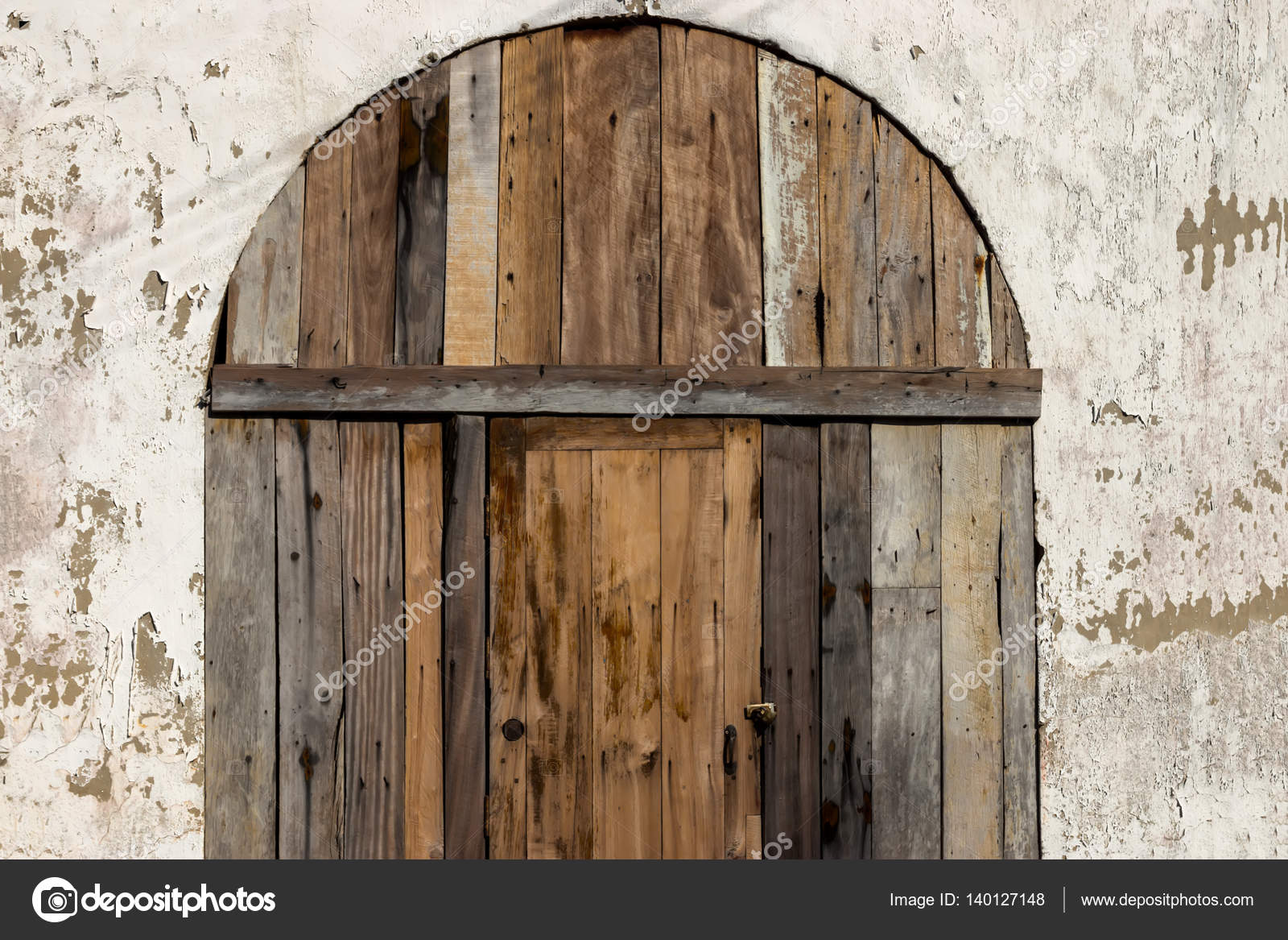 Arched Wooden Doors In The Old Town Stock Photo Noppharat Th Arched Wooden Doors In The Old Town