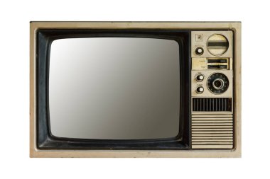 Vintage televizyon kadar kapatın.