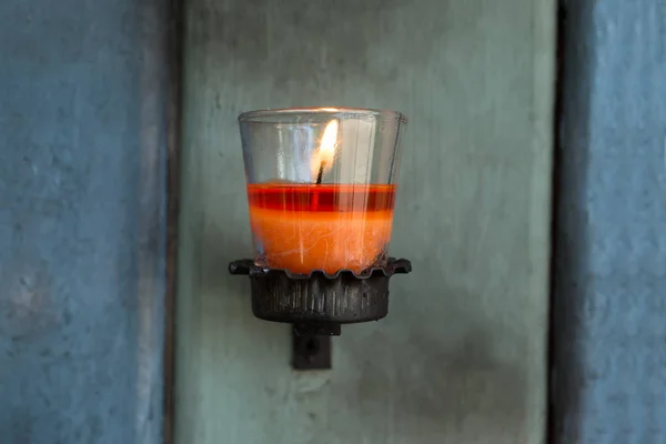 Aromatherapie kaarsen in glas — Stockfoto