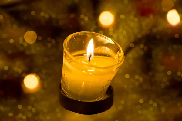 Świece aromaterapii w szkle — Zdjęcie stockowe