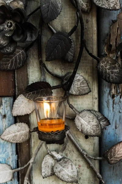 Aromaterapie svíčky ve skle — Stock fotografie