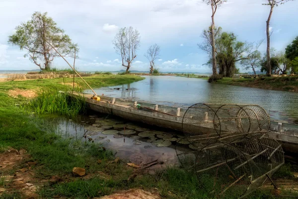 Fishing boats in the countryside — Stock Photo, Image