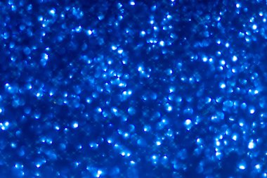Mavi parlak Glitter bokeh arka plan.