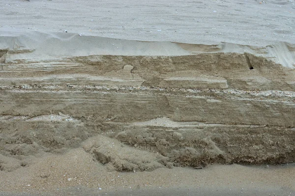 Capa de arena en la playa . — Foto de Stock