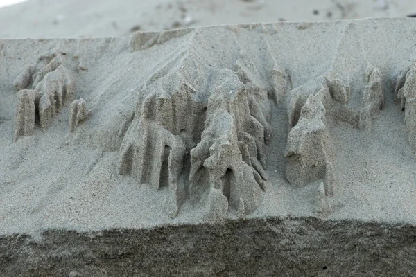 沙滩上的沙子一层. — 图库照片