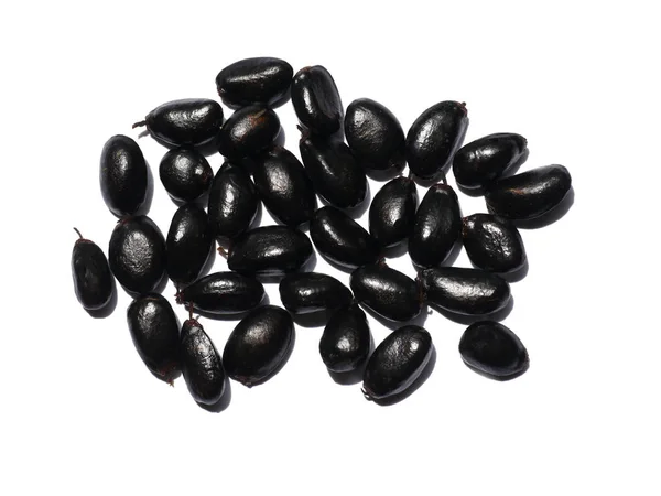 Close up black seeds of Sugar Apple. — Stock Photo, Image