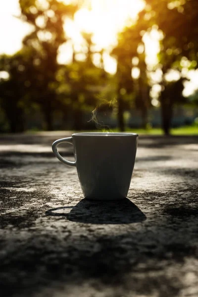 Taza de café blanco — Foto de Stock