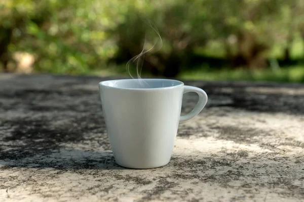 Witte koffiekop — Stockfoto