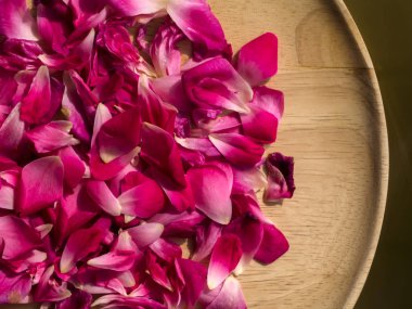 Pembe gül yaprakları gül çay için