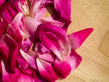 Pembe gül yaprakları gül çay için