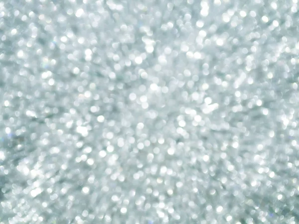 Silver Sparkling Glitter bokeh fundo . — Fotografia de Stock