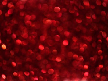 Kırmızı parlak Glitter bokeh arka plan.