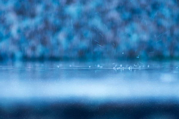 Rain fall on the ground in rains season. — Stock Photo, Image