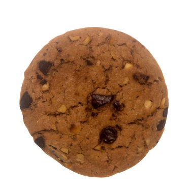 Beyaz arkaplanda izole edilmiş çerezler.