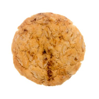 Beyaz arkaplanda izole edilmiş çerezler.