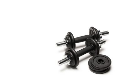 demir dumbell ağırlık plakalı