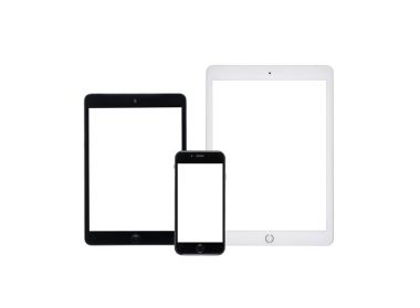 digital tablets and smartphone  clipart