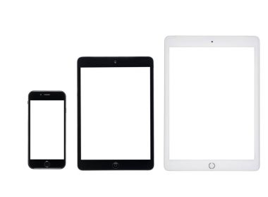 Digital devices with blank screens 