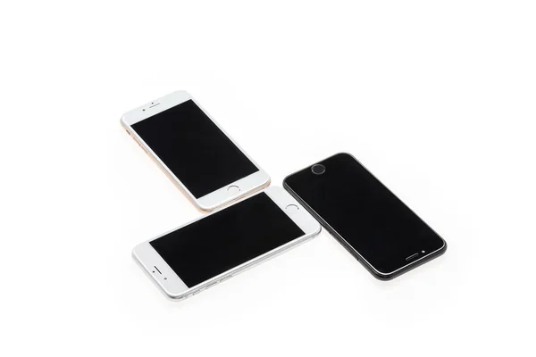 Smartphones with blank screens — Stock Photo, Image