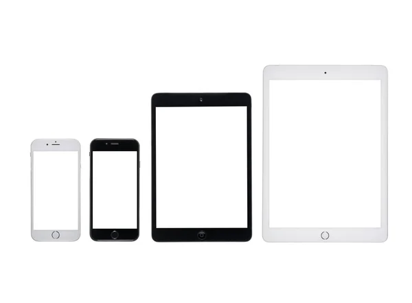 Digital devices with blank screens — Stock Photo, Image