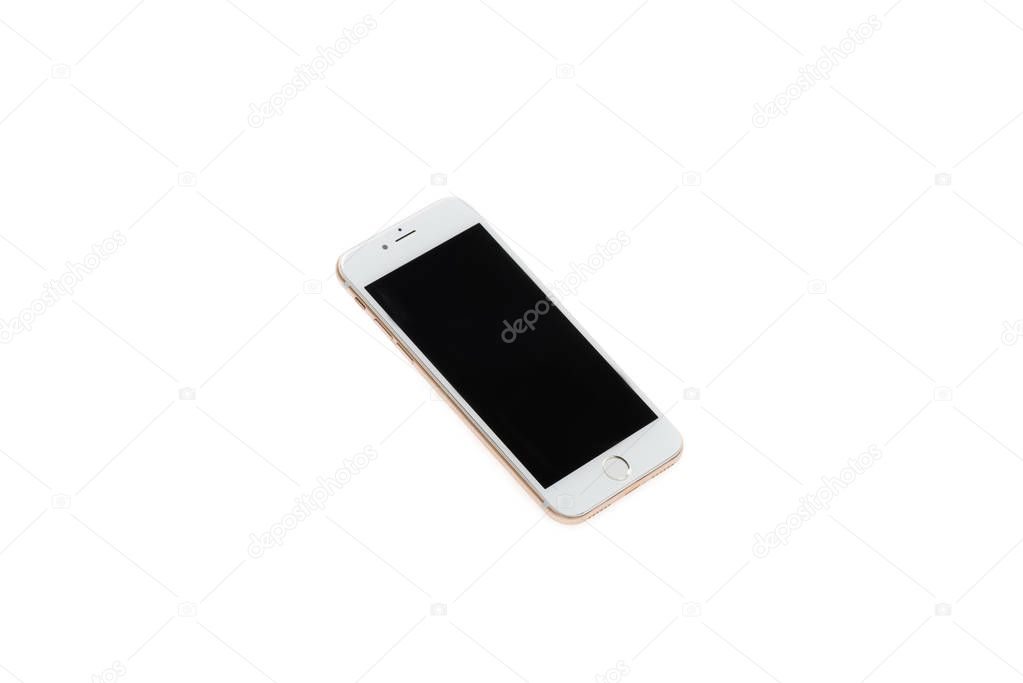 smartphone with blank screen