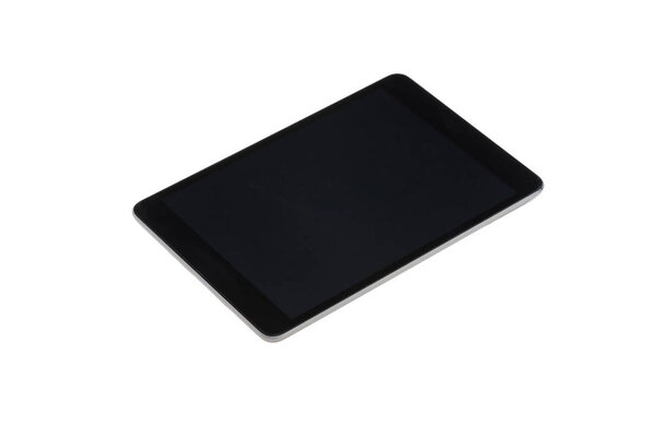 digital tablet with black screen