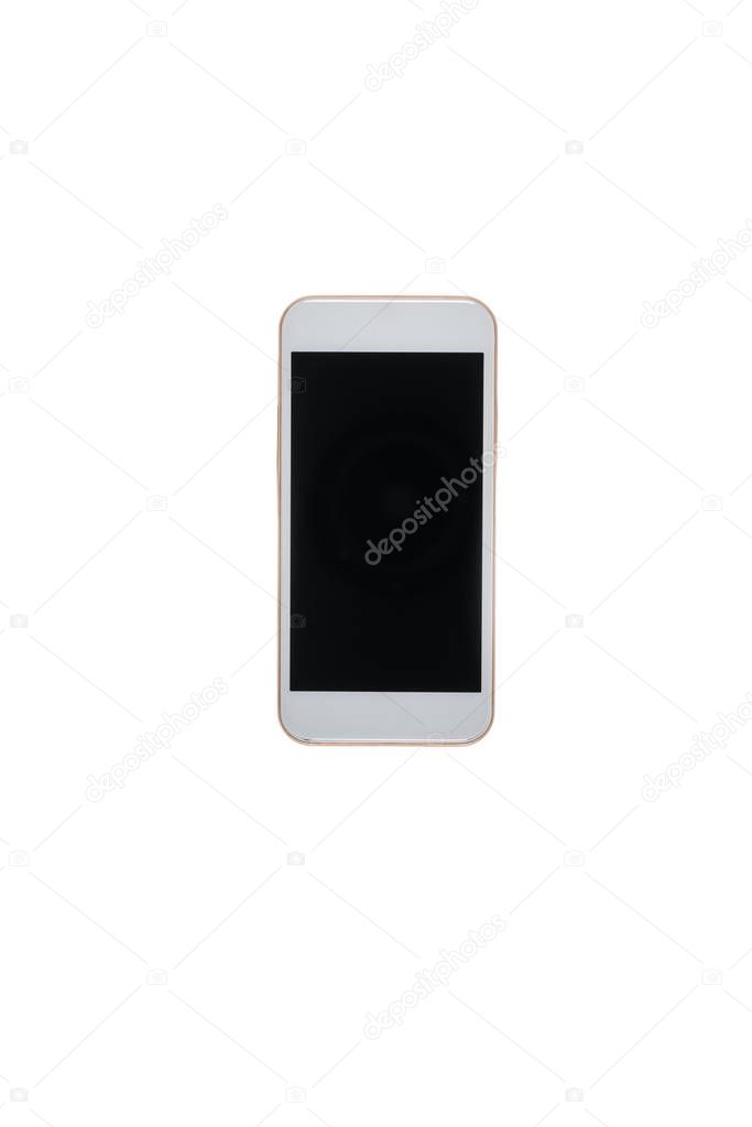 modern smartphone with empty screen