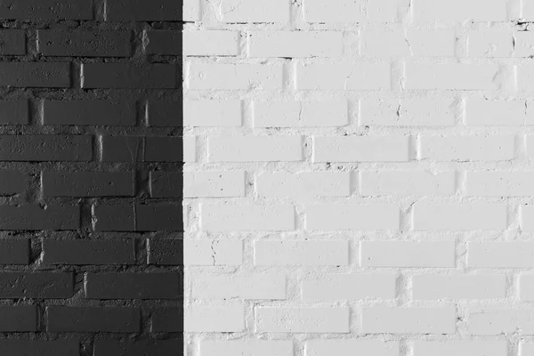 Pared de ladrillo blanco y negro — Foto de Stock