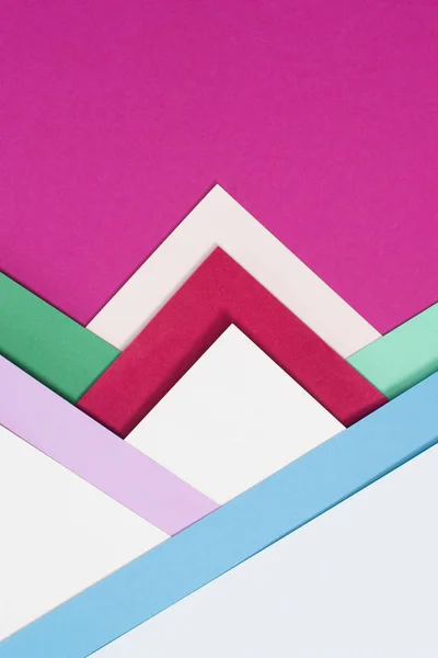 Colored Different Triangles Isolated Pink — Stock Photo, Image