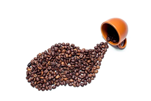 Scattered coffee beans — Stock Photo