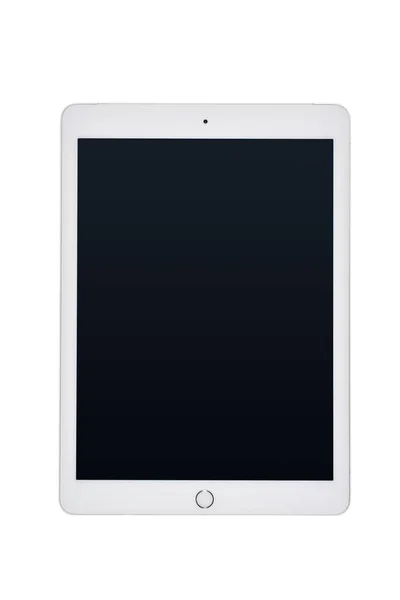 Tableta digital con pantalla en blanco - foto de stock