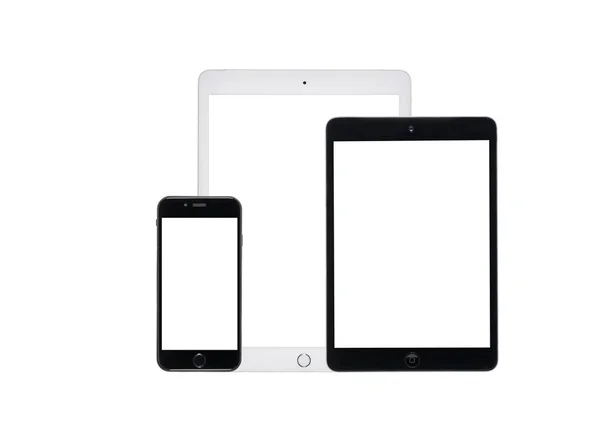 Digital devices with blank screens — Stock Photo