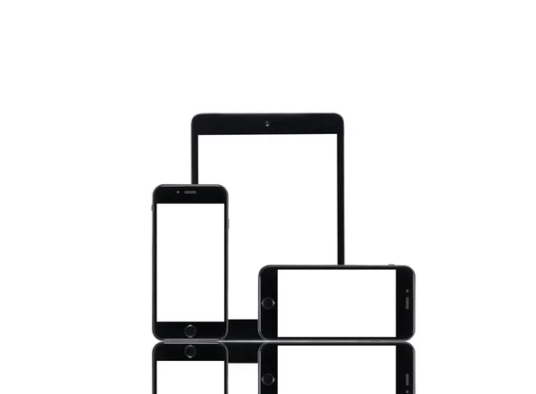 Digital devices with blank screens — Stock Photo