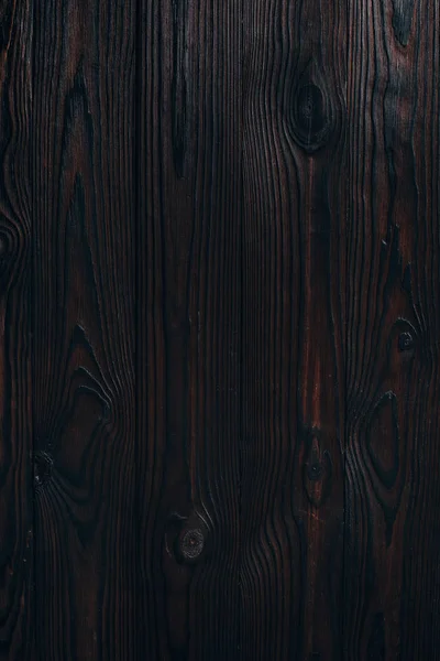 Close up view of blank dark wooden background — Stock Photo