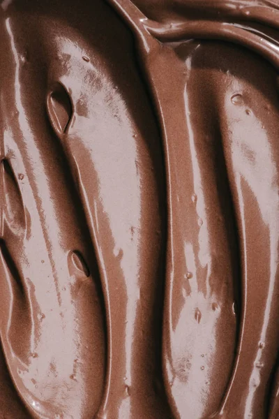 Vue du dessus du délicieux chocolat cuit sucré — Photo de stock