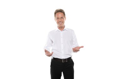 Olgun işadamı formal giyim