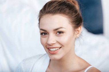 young smiling woman  clipart