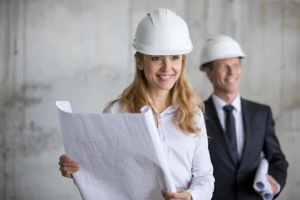 Professional architects during work — Stock Photo, Image