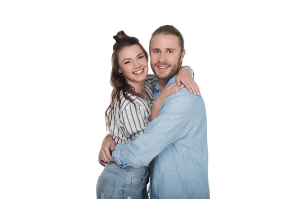 Feliz jovem casal — Fotografia de Stock