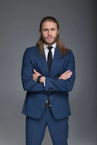 Young confident caucasian businessman — Stock Photo, Image